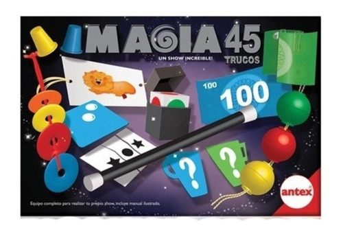 Juego De Magia Para Niños Con 45 Trucos Magico Show Antex