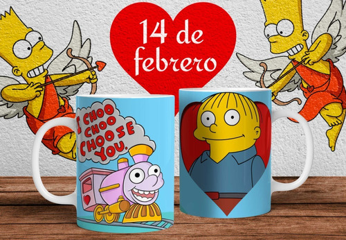 San Valentin Los Simpsons I Choose You Taza Ceramica