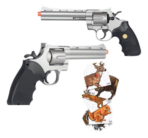 Marcadora Airsoft Revolver Resorte 6mm Xchws C