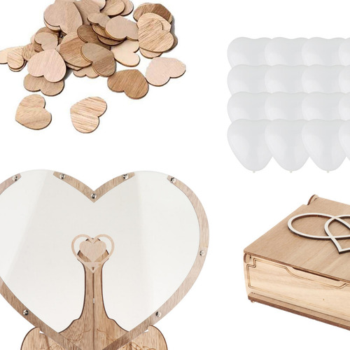 Libro De Invitados De Boda Con Corazón, Libro De Invitados,