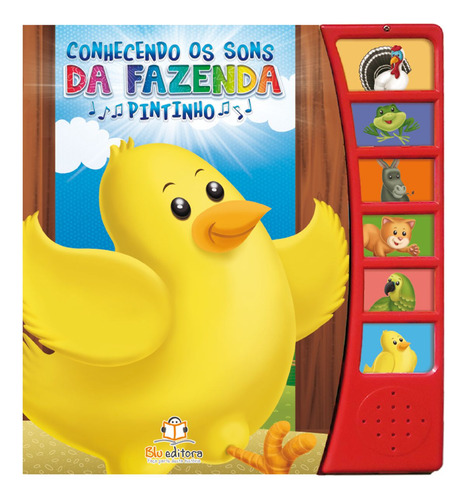 Livro Sonoro Infantil Animais Sons Musical Coleção Completa Kit 10 Un.