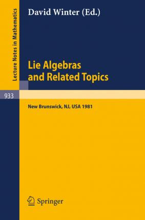 Libro Lie Algebras And Related Topics : Proceedings Of A ...