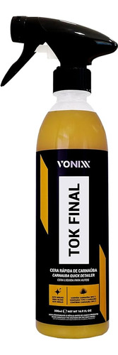 Vonixx Tok Final Cera Carnaúba De Manutenção Em Spray 500ml