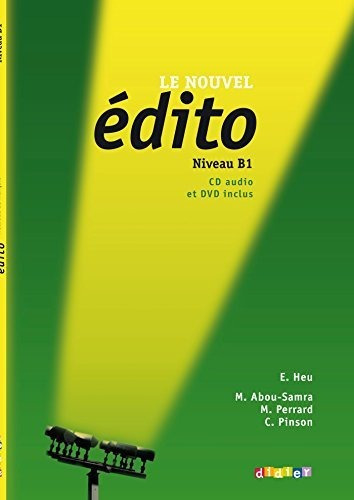 Le Nouvel Edito B1   Livre   Dvd, De Brillant, Corina. Editorial Didier En Francés