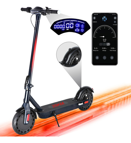 Scooter Eléctrico Patin Plegable 25km/h500w 8.5''lcd Con App