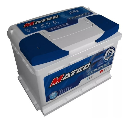 Bateria Auto Mateo 12x65 Reforzada Nafta Gnc Diesel