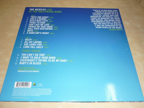 The Beatles Live At The Hollywood Bowl Vinilo Lp Us Mint (Usado)