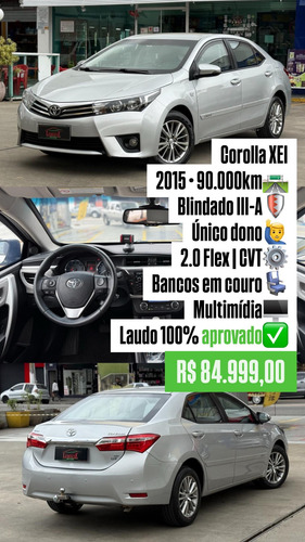 Toyota Corolla 2.0 16v Xei Flex Multi-drive S 4p