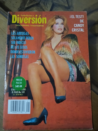 Candy Cristal Revista Diversión Año-1989 Crucigrama Yuri B/n