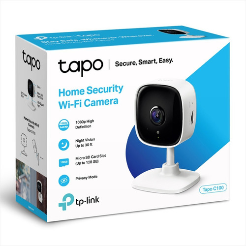 Cámara Seguridad Ip Wifi Tp-link Tapo C100 + Micro Sd 64gb