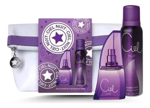 Perfume Mujer Ciel Nuit 50ml + Desodorante + Bolso Porta Cosmeticos