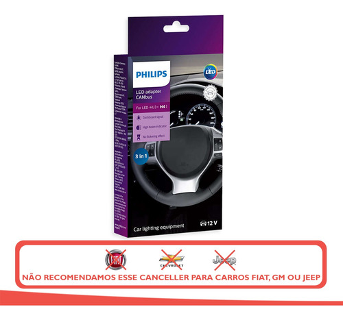 Imagem 2 de 5 de Canceller Philips Canbus Led H4 12v