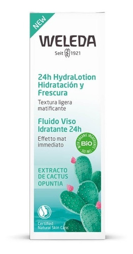 Imagen 2 de 4 de Fluido Hidratante Con Cactus Hydralotion Weleda 24hs - 30 Ml