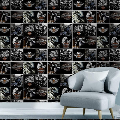 Papel De Parede Harley Davidson-60x300cm