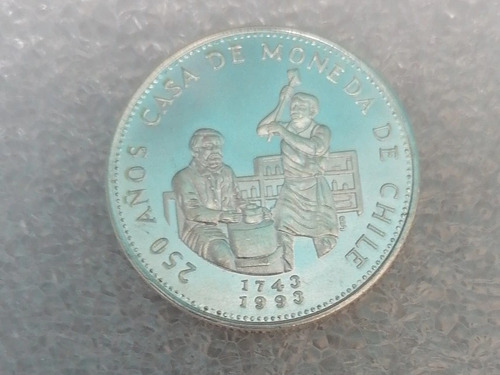 Moneda Conmemorativa Histórica 2000 Pesos Chile 1993