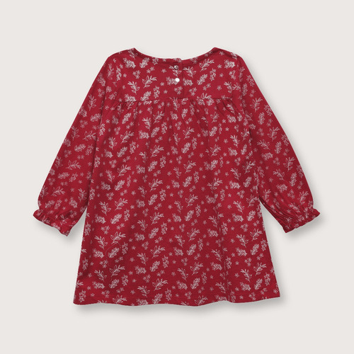 Vestido Niña Con Corte En V Rojo (06m A 4a)