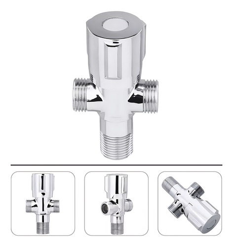 Llave Válvula Angular Doble En Acero Inoxidable De Baño