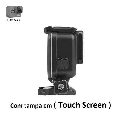 Caixa Estanque Preta Gopro 5 6 7 Black Blackout Com Nf-e