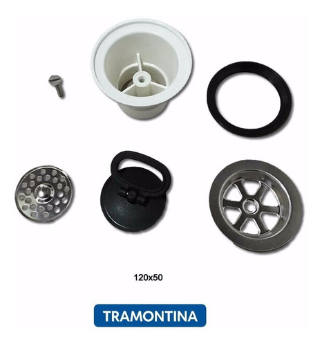 Imagen 3 de 8 de Pileta Acero Inoxidable Mesada Bacha Tramontina Izquierda