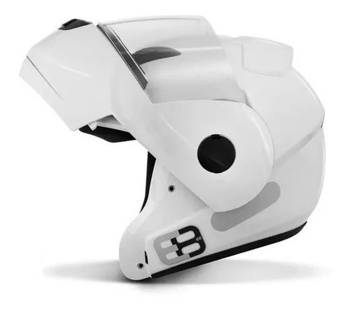 Capacete Moto Ebf E8 Articulado Robocop Cor Branco Desenho Solid Tamanho do capacete 56
