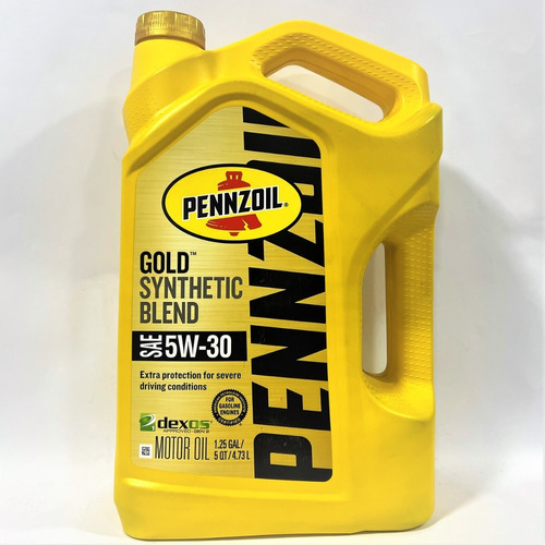 Aceite Motor Pennzoil 5w30 Gold Semi Sintetico Dexos1 4.73lt