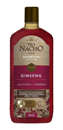 Shampoo Tío Nacho Ginseng Anti Caída 415 Ml