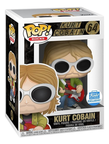 Funko Pop Rocks Figura Kurt Cobain Gafas D Sol #64 Exclusive