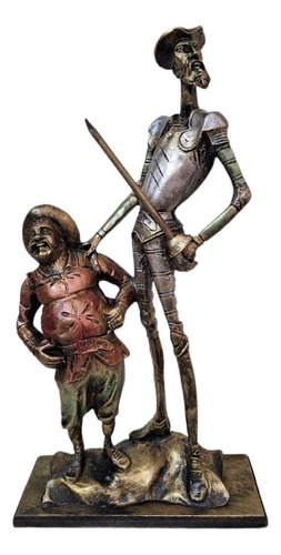 Escultura Quijote De La Mancha Y Sancho Panza, Decoración 