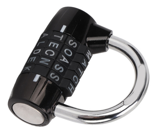 Lockers Candado 5 Letras Candado Combinación Antirrobo Zinc