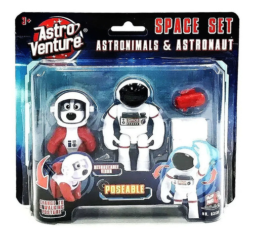 Muñecos Astro Venture Space Set Incluye Accesorios Y Mascota