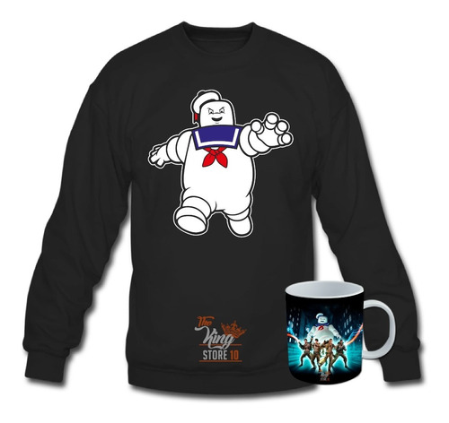 Poleron Polo + Taza, Ghostbusters, Caza Fantasmas, Stay Puft, Xxl / Kingstore10