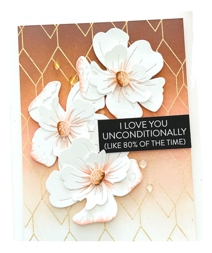 Suaje Troquel Cortar Papel Flores Magnolia Tarjeta Scrapbook