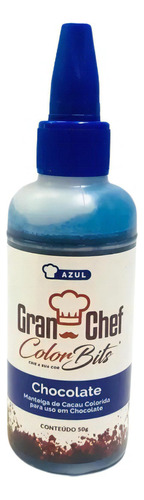 Color Bits Corante Chocolate Cobertura 50g Azul Gran Chef