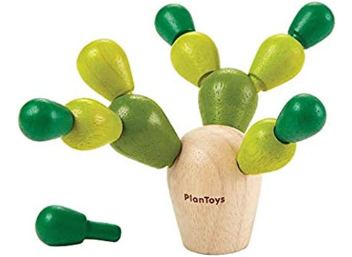 Plantoys 4130 Mini Cactus De Equilibrio De Madera Madera