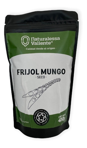 Frijol Mungo Seco 400g Naturalessa Valiente Agroecológico