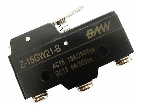 Microswitch Por Pistón Mediante Palanca Corta Z-15gw21-b