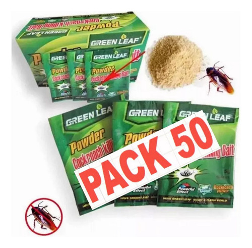 Pack 50und Veneno Mata Cucarachas 100% Efectivo Envio Gratis