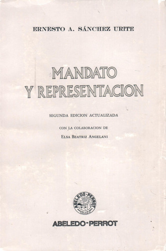 Mandato Y Representacion - Sanchez Urite