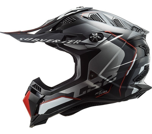 Casco Cross Moto Mx Ls2 700 Subverter Arched - Fas