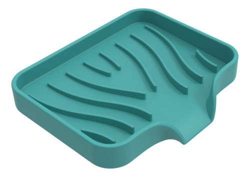 Soporte Para Jabonera Con Bandeja De Silicona Con Borde De D