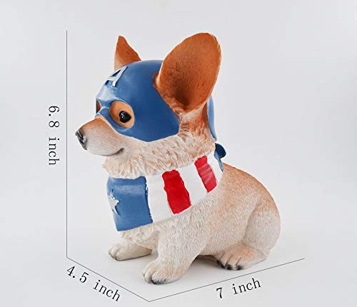 Hucha En Forma De Perro Corgi De 7 Pulgadas, Divertida Hucha
