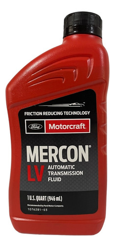 Aceite Atf Mercon Lv Ford Motorcraft 946 Ml -caja Automática