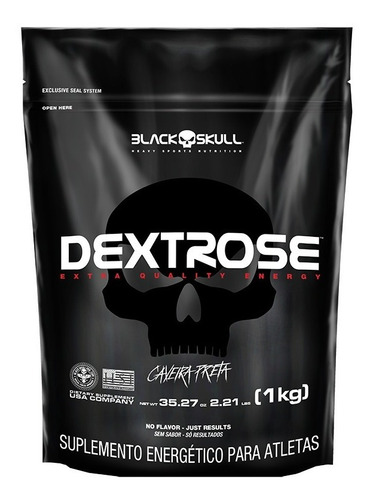 Dextrose Turbo Refil - 1kg - Black Skull Sabor Sem sabor