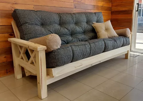 Futon cama de Pino 3 modelo TABLITA - Fortaleza Muebles