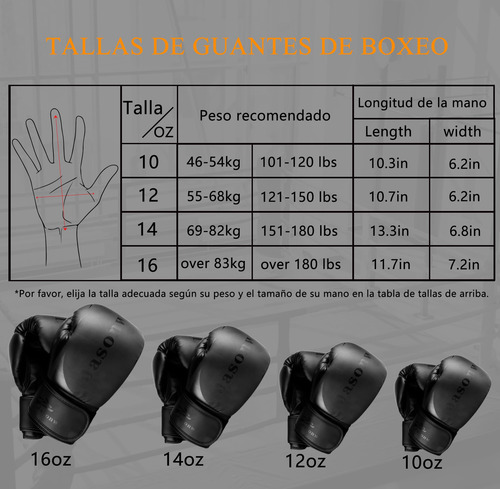 Guantes De Box Para Entrenamiento Con Protector Bucal Inclui