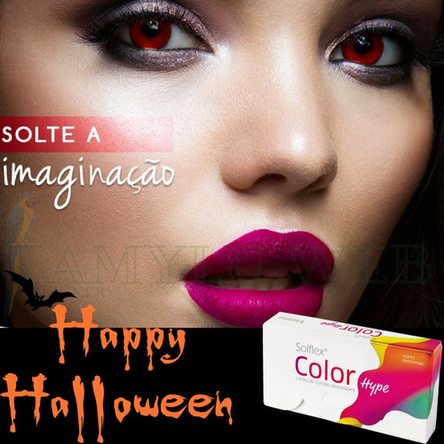 Lentes De Contato Cosplay Color Hype Halloween