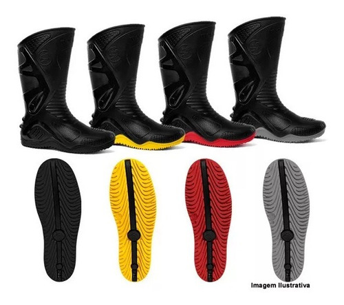 Capa Chuva Delta Pvc C/ Gola + Bota Motosafe Motoqueiro Moto