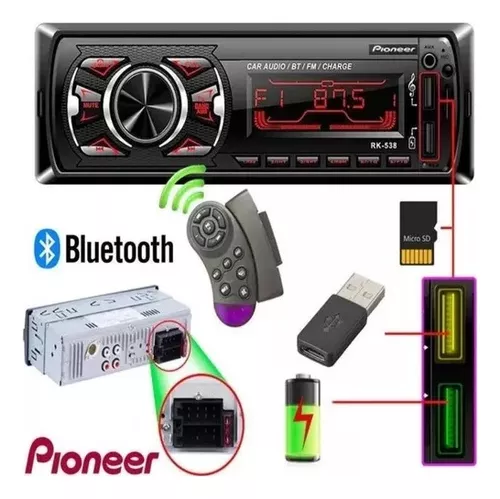 radio coche pioneer bluetooth – Compra radio coche pioneer bluetooth con  envío gratis en AliExpress version