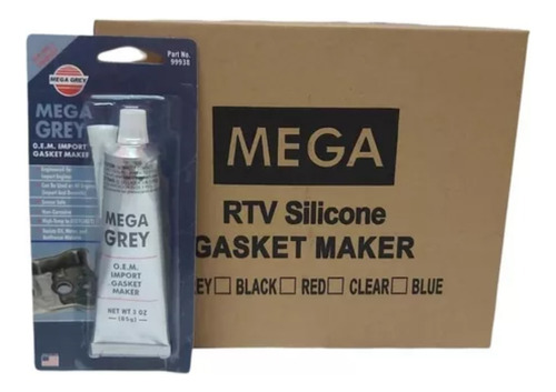 Silicon Gris Mega Grey 85gr Al Mayor 12 Piezas