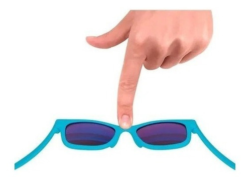 Óculos De Sol Buba ® Com Proteção Solar Uva E Uvb Azul 11742